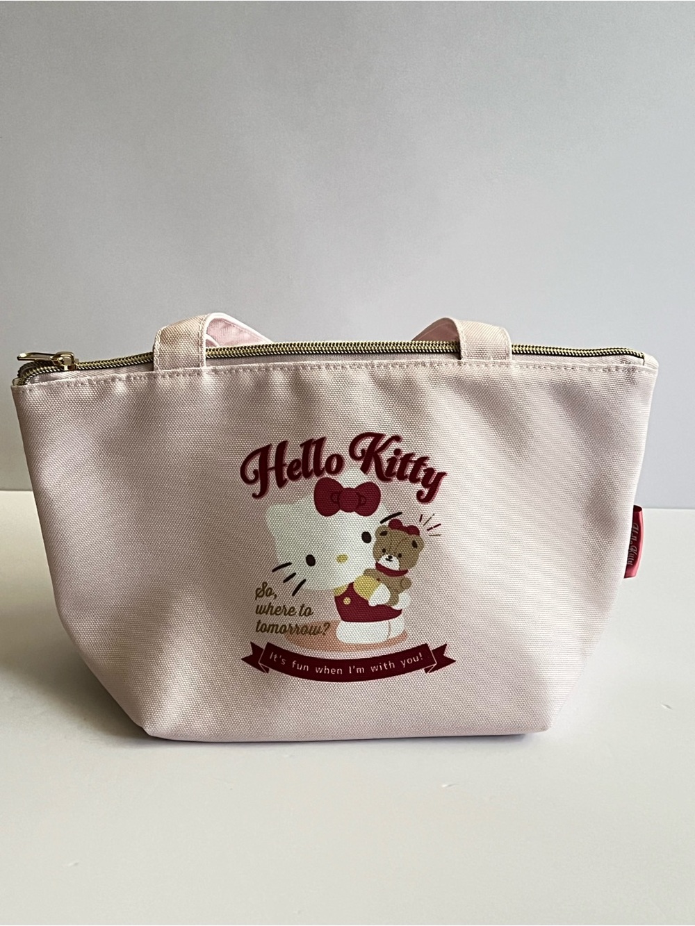NWT Sanrio Hello Kitty Light Pink Insulated Cooler Lunch tote